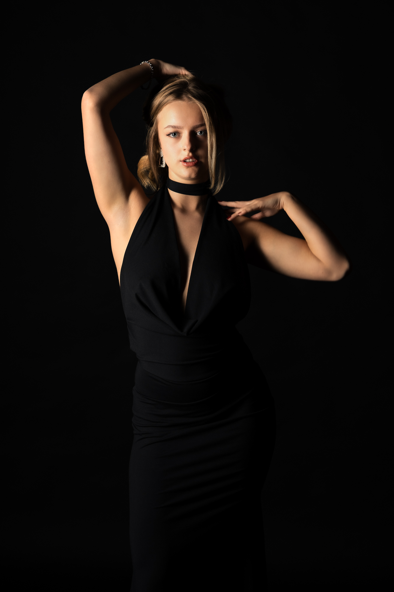 Melina Black Dress