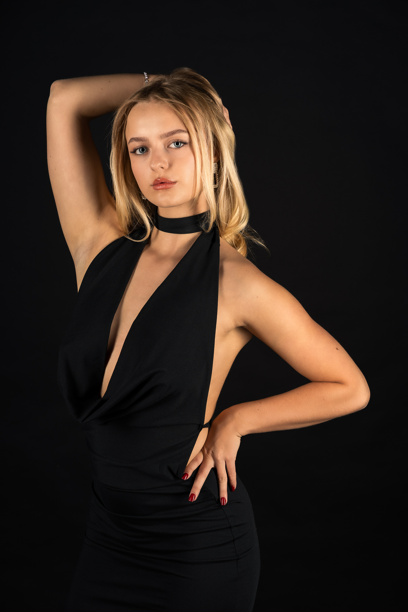 Melina Black Dress