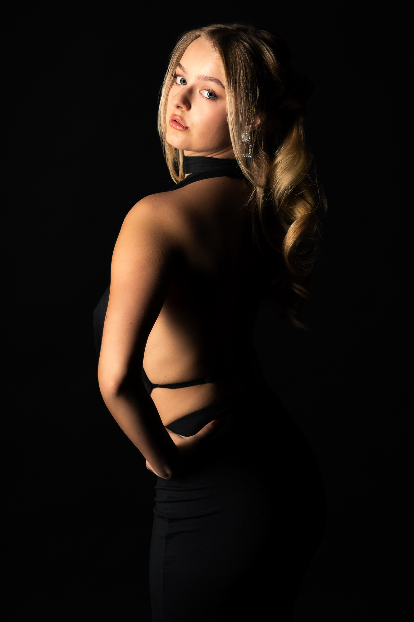 Melina Black Dress